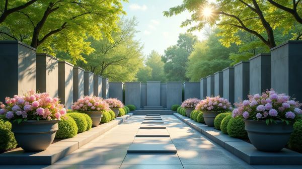 Des porte fleurs adaptés pour votre columbarium